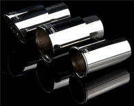 Weapon R Universal Black Exhaust Tips 3in Slant 2.5in Inlet/3in Outlet Neo-Titanium - 820-205-402