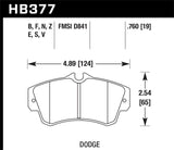 Hawk SRT4 HP+ Street Front Brake Pads - HB377N.760