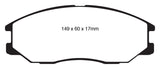 EBC 08-10 Kia Sorento 3.3 Greenstuff Front Brake Pads - DP61558