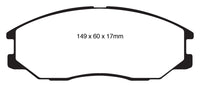 EBC 08-10 Kia Sorento 3.3 Greenstuff Front Brake Pads - DP61558