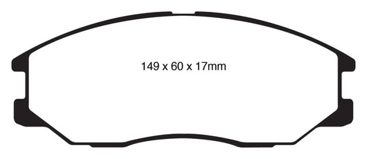 EBC 08-10 Kia Sorento 3.3 Greenstuff Front Brake Pads - DP61558