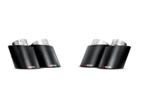 Akrapovic 13-17 Audi S6 Avant/Limousine (C7) Evolution Line Cat Back (Titanium) w/ Carbon Tips - S-AU/TI/6H