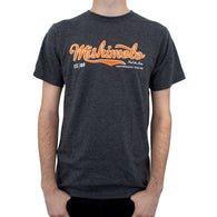 Mishimoto Men's Athletic Script Gray T-Shirt - Small - MMAPL-SCRIPT-GYS