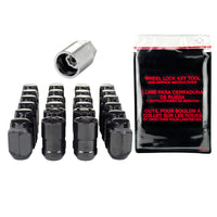 McGard 6 Lug Hex Install Kit w/Locks (Cone Seat Nut) 1/2-20 / 13/16 Hex / 1.5in. Length - Black - 84631