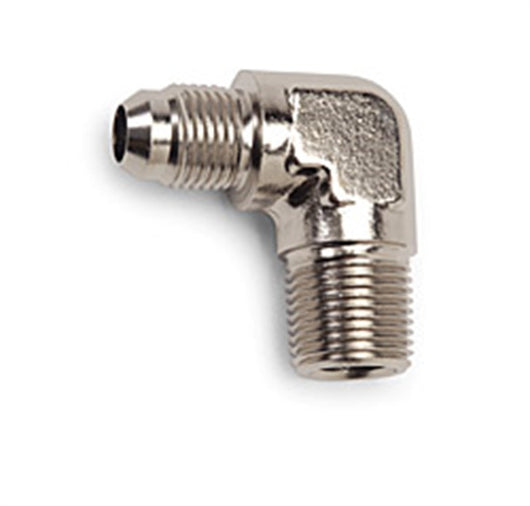 Russell Performance -6 AN to 3/8in NPT 90 Degree Flare to Pipe Adapter (Endura) - 660841