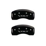 MGP 4 Caliper Covers Engraved Front & Rear Volt Black finish silver ch - 14239SVLTBK