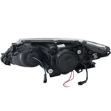 ANZO 2012-2013 Toyota Camry Projector Headlights w/ Halo Black - 121512