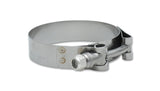 Vibrant SS T-Bolt Clamps Pack of 2 Size Range: 1.49in to 1.84in O.D. For use w/ 1.25in I.D. coupling - 2788