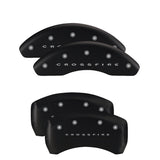 MGP 4 Caliper Covers Engraved Front & Rear MGP Black finish silver ch - 32001SMGPBK