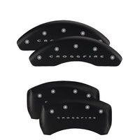 MGP 4 Caliper Covers Engraved Front & Rear MGP Black finish silver ch - 32001SMGPBK