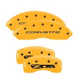 MGP 4 Caliper Covers Engraved Front & Rear Impala Black finish silver ch - 14006SIMPBK