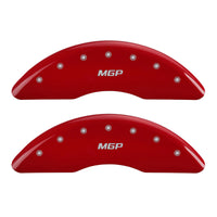 MGP 4 Caliper Covers Engraved Front & Rear MGP Red finish silver ch - 36010SMGPRD
