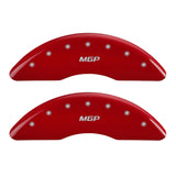 MGP 4 Caliper Covers Engraved Front & Rear MGP Red finish silver ch - 25139SMGPRD