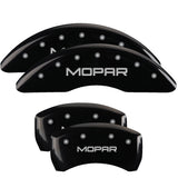 MGP 4 Caliper Covers Engraved Front & Rear MGP Black finish silver ch - 42004SMGPBK