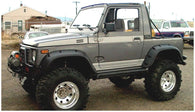 Bushwacker 86-95 Suzuki Samurai Pocket Style Flares 2pc - Black - 60015-07
