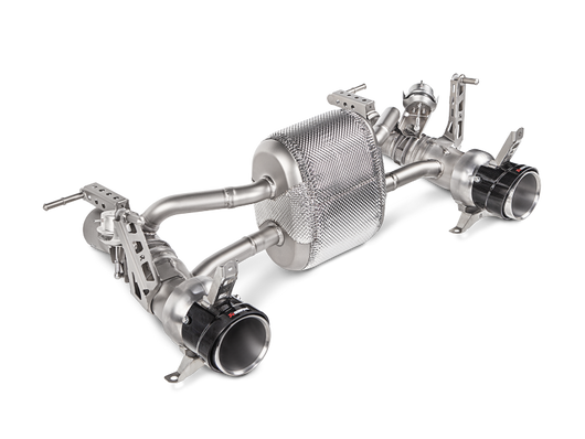 Akrapovic 16-17 Ferrari 488 GTB/488 Spyder Slip-On Line (Titanium) w/ Carbon Tips - MTP-FE488H