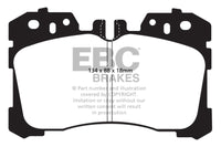 EBC 07+ Lexus LS460 4.6 Greenstuff Front Brake Pads - DP21811