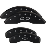 MGP 4 Caliper Covers Engraved Front & Rear MOPAR Black finish silver ch - 12200SMOPBK
