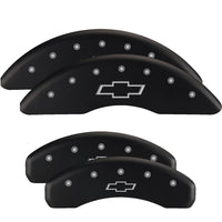 MGP 4 Caliper Covers Engraved Front & Rear MOPAR Black finish silver ch - 12200SMOPBK