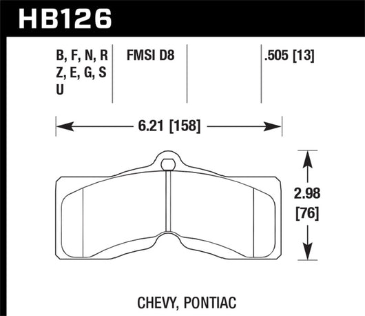 Hawk HPS Street Brake Pads - HB126F.505