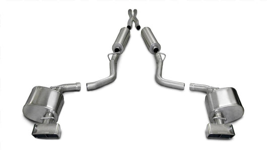 Corsa 09-10 Dodge Challenger R/T 5.7L V8 Manual Polished Xtreme Cat-Back Exhaust - 14437