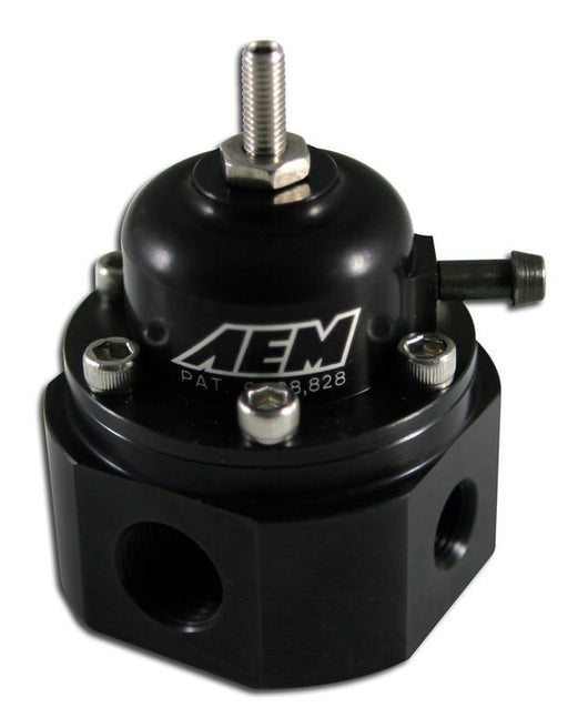 AEM Universal Black Adjustable Fuel Pressure Regulator - 25-302BK