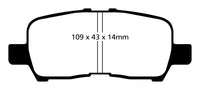EBC 05-09 Buick Allure (Canada) 3.6 Yellowstuff Rear Brake Pads - DP41684R