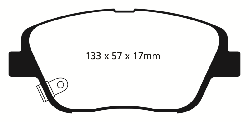 EBC 10-14 Hyundai Sonata 2.0 Turbo Redstuff Front Brake Pads - DP31864C
