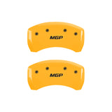 MGP 4 Caliper Covers Engraved Front & Rear MGP Yellow finish black ch - 22150SMGPYL