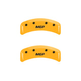 MGP 4 Caliper Covers Engraved Front & Rear MGP Black finish silver ch - 54006SMGPBK