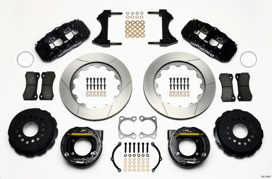 Wilwood AERO4 Rear P-Brake Kit 14.00in Big Ford Old Style 2.36in Offset - 140-10947