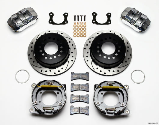 Wilwood Dynapro Low-Profile 11.00in P-Brake Kit Drill-Pol New Big Ford 2.36in Offset - 140-11402-DP
