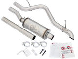 aFe MACHForce XP 2.5in SS-409 Cat-Back Exhaust 07-16 Jeep Wrangler (JK) V6-3.6L/3.8L (2-4 Door) - 49-48055