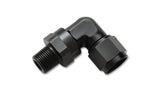 Vibrant -10AN to 1/2in NPT Female Swivel 90 Degree Adapter Fitting - 11390
