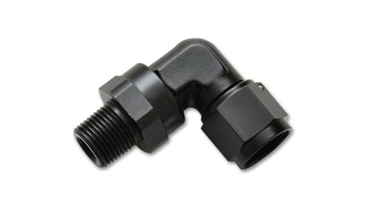 Vibrant -12AN to 3/4in NPT Female Swivel 90 Degree Adapter Fitting - 11392