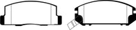 EBC 99-02 Toyota MR2 1.8 Ultimax2 Rear Brake Pads - UD528