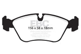 EBC 93-97 Volvo 850 2.3 Turbo Redstuff Front Brake Pads - DP3880C