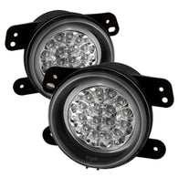 Spyder Dodge Magnum 05-08/ Jeep Wrangler 07-09 LED Fog Lights w/swch Clear FL-LED-DM05-C - 5015587