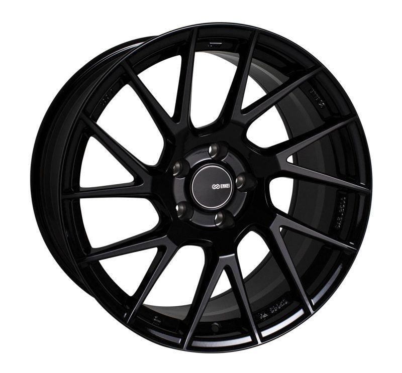 Enkei TM7 18x8 5x100 45mm Offset 72.60 Bore - Black Wheel - 507-880-8045BK