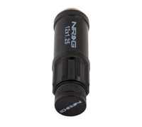 NRG 700 Series M12 X 1.25 Steel Lug Nut w/Dust Cap Cover Set 21 Pc w/Locks & Lock Socket - Black - LN-LS710BK-21