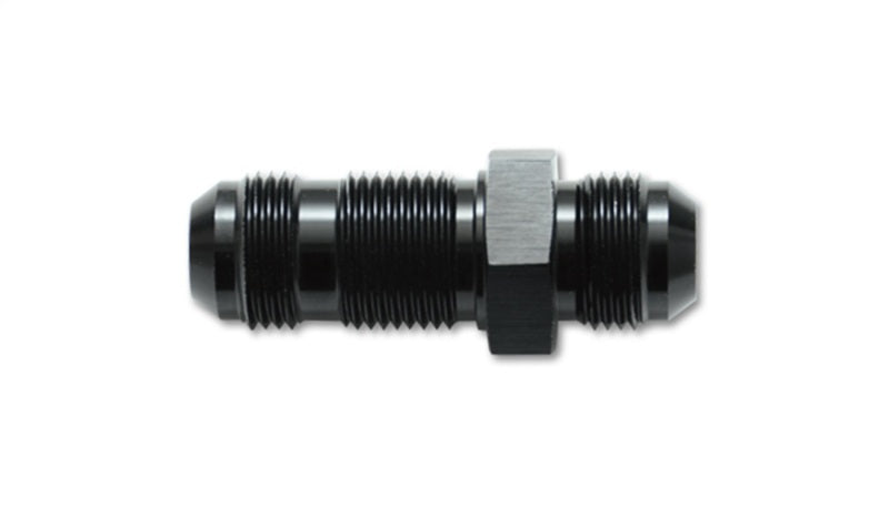 Vibrant -12AN Flare Straight Bulkhead Adapter Fitting - Aluminum - 10685