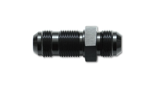 Vibrant -8AN Flare Straight Bulkhead Adapter Fitting - Aluminum - 10683