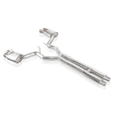 Stainless Works 2018+ Ford Mustang GT 3in Redline Series Catback H-Pipe w/Active Valves & Quad Tips - M18CBHFCV