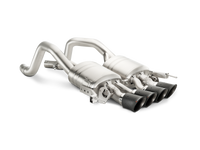 Akrapovic 14-17 Chevrolet Corvette Z06 (C7) Slip-On Line (Titanium) w/ Carbon Tips - MTP-CO/TI/2