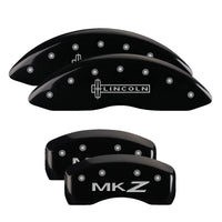 MGP 4 Caliper Covers Engraved Front & Rear MGP Black finish silver ch - 36014SMGPBK