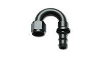 Vibrant -10AN Push-On 180 Deg Hose End Fitting - Aluminum - 22810