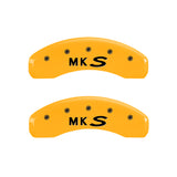 MGP 4 Caliper Covers Engraved Front & Rear MGP Black finish silver ch - 36014SMGPBK