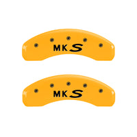 MGP 4 Caliper Covers Engraved Front & Rear MGP Black finish silver ch - 36014SMGPBK