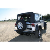 Westin 2007-2015 Jeep Wrangler 2dr & 4dr w/o Factory Hitch Trailblazer Rear Bumper - Black Wrinkle - 42-3015
