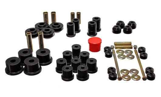 Energy Suspension 67-73 Ford Mustang Black Hyper-flex Master Bushing Set - 4.18111G